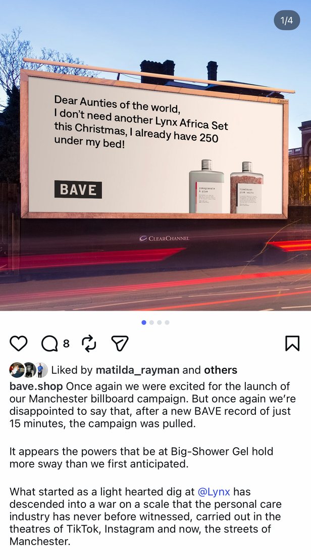 BAVE social post