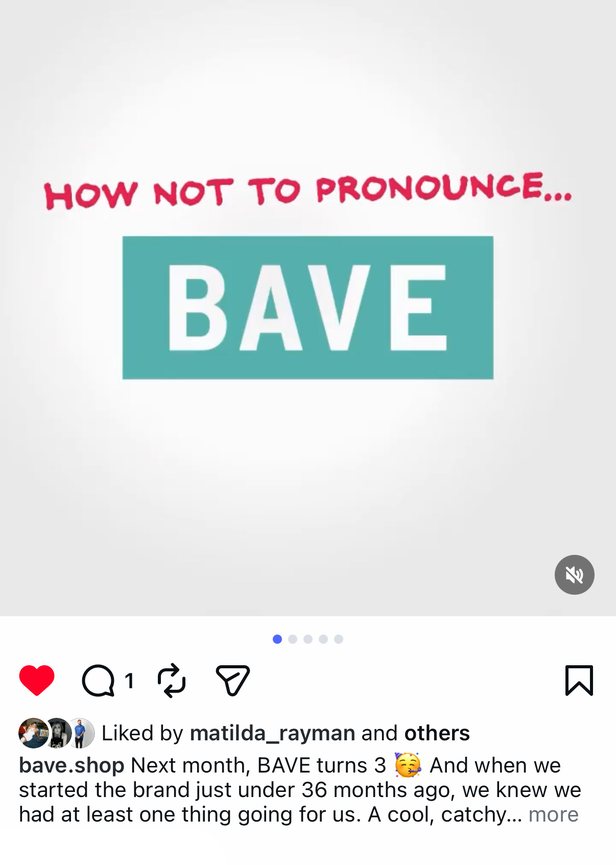 BAVE social post