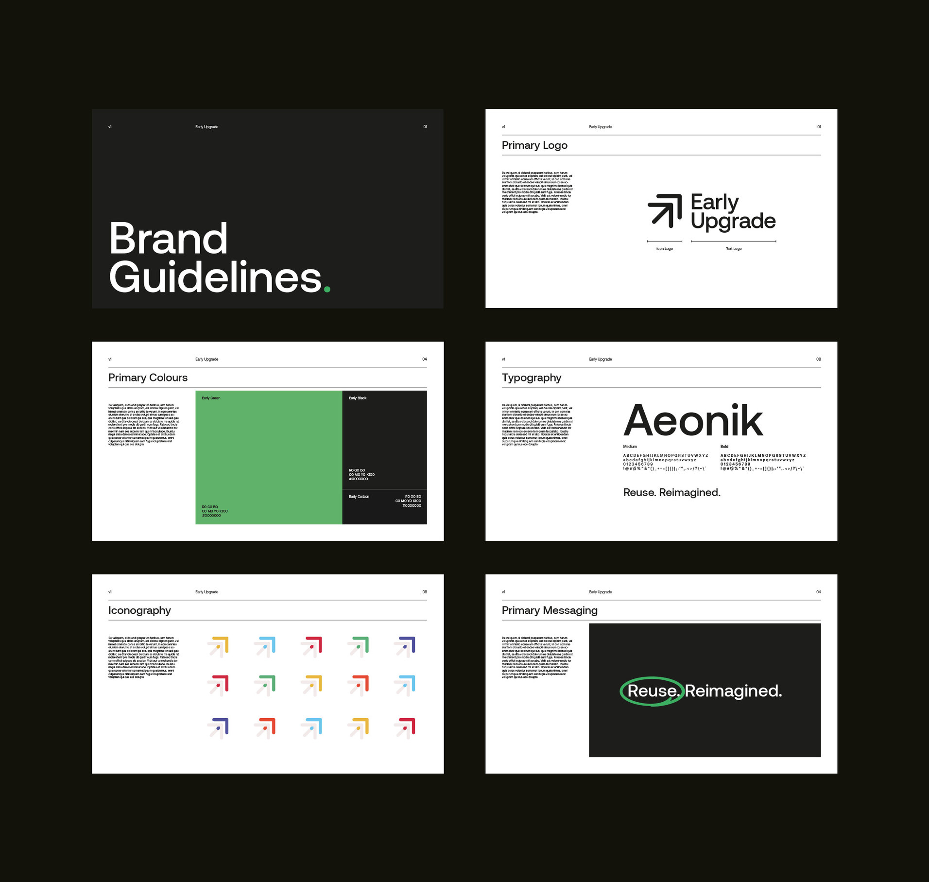 Early Upgrade brand guidelines.